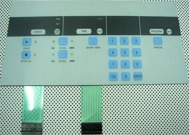 シリコーンの産業制御/セキュリティ システムのキーパッドによってバックライトを当てられる膜スイッチ