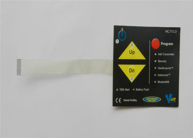 ポリエステル金属のドームの押しボタン蝕知の織り目加工 LED の膜の接触スイッチ