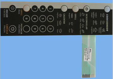 3M467 3M468 の接着剤が付いている顧客用防水膜スイッチ パネルのステッカー
