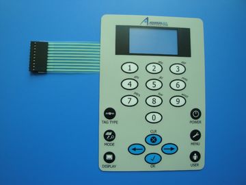 3m の接着剤が付いている注文の防水膜スイッチ パネルの適用範囲が広いキーボード